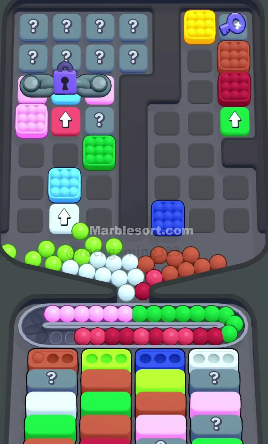 Marble Sort Level 157 Screenshot